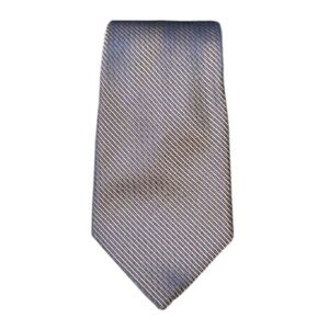 Marc Anthony iridescent blue and gold stripe men’s silk neck tie